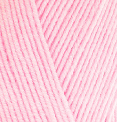 Пряжа Alize HAPPY KIDS №185 світло-рожевий, пряжа вовна з бамбуком, для ручного в'язання спицями та гачком 185 фото