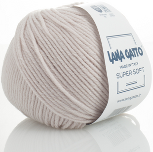 Пряжа Lana Gatto Super Soft №13701 кремовий беж (мериносова вовна) 125 м, 50 г 13701 фото