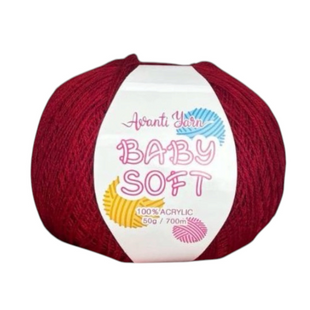 Пряжа Avanti Yarn Baby Soft №R011 насыщенный красный (акрил) 50 г, 700 м R011 фото