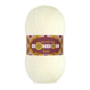 Пряжа Nako Bonbon Kristal №98223 молочний (акрил) 100 г, 475 м 98223 фото