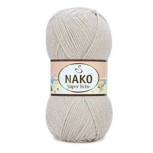Пряжа Nako Super Bebe №6383 беж (акрил) 50 г, 180 м 6383 фото