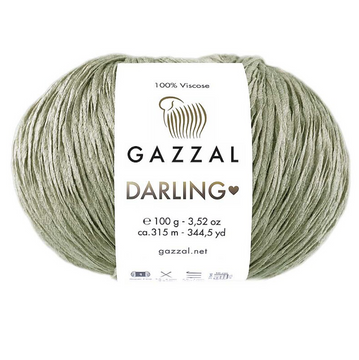 Пряжа Gazzal Darling (віскоза) 100г, 350 м