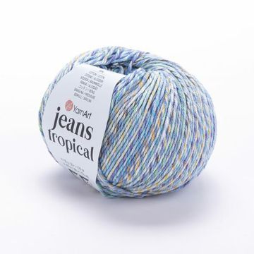 Пряжа Yarnart Jeans Tropical (бавовна, поліакрил) 50 г, 160 м