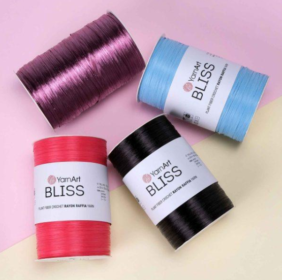 Рафія YarnArt Bliss №8759 персиковий (100% віскоза) 100 г, 250 м 8759 фото