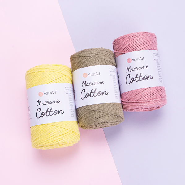 Yarnart MACRAME COTTON (Макраме котон) №787 хакі (Пряжа, нитки для в'язання макраме) 787 фото