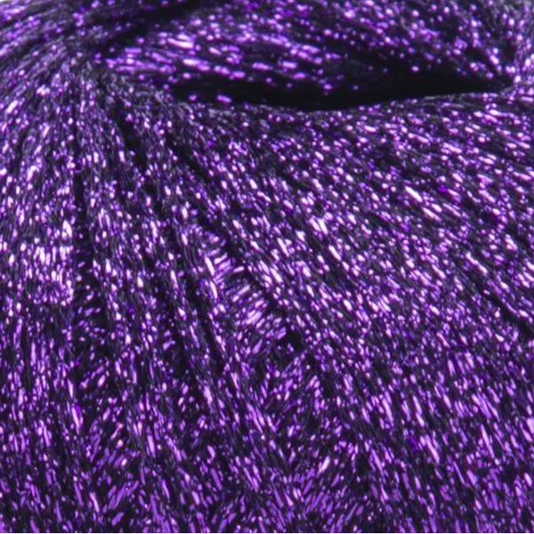 Пряжа YarnArt Sparkle №1342 фіолетовий, з люрексом нитки для в'язання спицями і гачком 1342 фото
