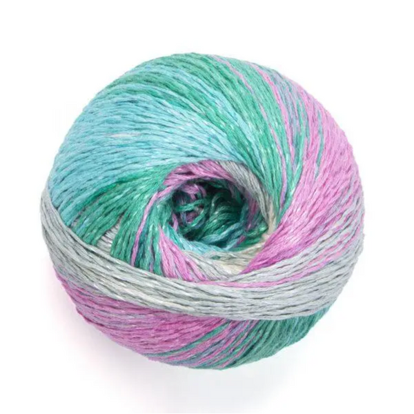 Пряжа Yarnart Summer Dream №4309, хлопок с вискозой секционного окрашивания нитки для вязания спицами и крючком 4309 фото
