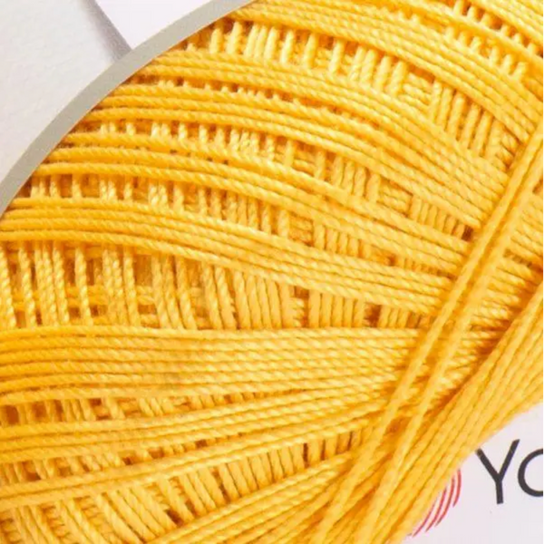 Пряжа YarnArt Violet (Віолет) № 4653 жовтий, мерсеризована бавовна нитки для в'язання 4653 фото