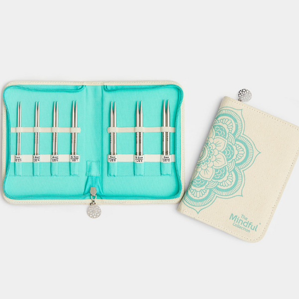 Набір знімних спиць поворотних металевих KnitPro The Kindness Set Mindful Collection (10 см) 36311 фото