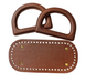 Набір з екошкіри для сумки дно+ручки коричневий 406444 фото 1
