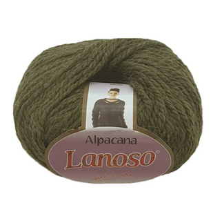 Пряжа Lanoso ALPACANA № 3006 коричневий, пряжа вовна, альпака з акрилом, для ручного в'язання спицями та гачком 3006 фото