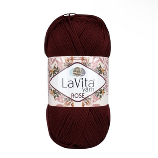 Пряжа LaVita Rose №3212 бордовий (акрил) 100 г, 350 м 3212 фото