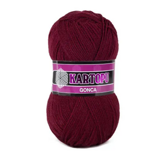 Пряжа Kartopu Gonca (Гонка) №110 бордо, 100% акрил нитки для в'язання 110 фото