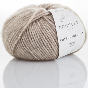 Пряжа Katia Cotton-Merino №104 льон (бавовна, мериносова вовна) 105 м, 50 г 104 фото