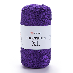 Пряжа YarnArt Macrame XL №167 фиолетовый, нитки для вязания макраме 167 фото