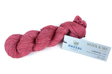 Пряжа Gazzal Wool Silk (вовна супервош мерінос, шовк) 50 г, 330 м