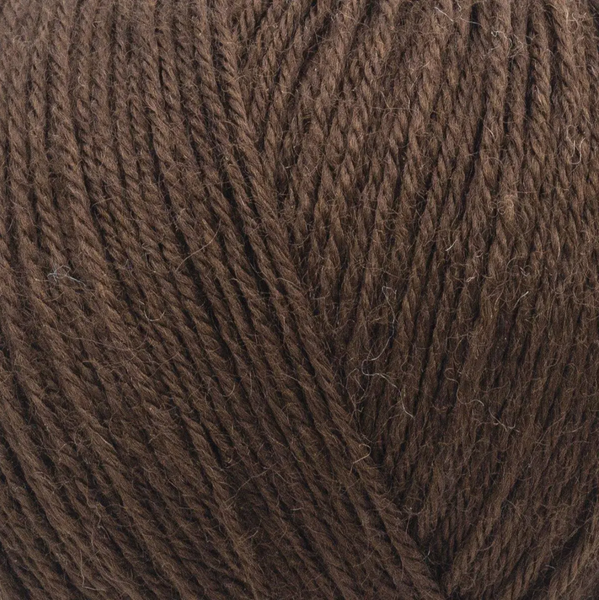 Пряжа Gazzal Baby Wool №807 коричневый цвет, 175м/50гр, 40% мериносовая шерсть, для ручной вязки спицами и крючком 807 фото