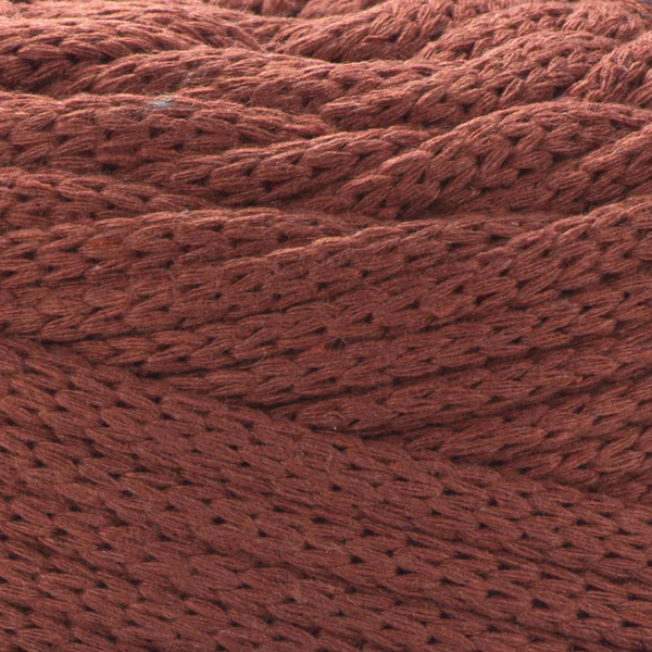 Пряжа Yarnart Macrame Cord 5 мм №785 теракот, напівбавовна, нитки для плетіння макраме 785 фото
