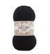 Пряжа Alize Bella 100 (Белла 100) №60 черный, хлопок, нитки для вязания 60 фото 1