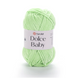 Пряжа Yarnart Dolce Baby №850 салатовий - плюшева велюр для в'язання спицями і гачком 850 фото 1