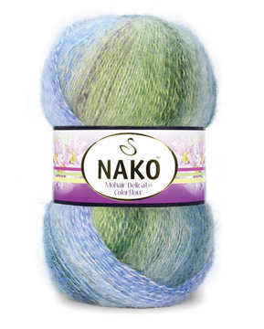 Пряжа Nako Mohair Delicate Colorflow (мохер, шерсть, акрил) 100г, 500м