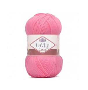 Пряжа LaVita Yarn Gonca (Гонка) №4004 розовый, акрил, нитки для вязания 4004 фото