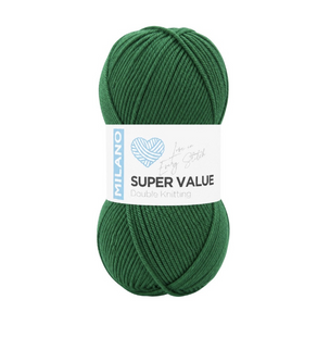 Пряжа Milano Super Value №6820 зелений (акрил) 100 г, 300 м 6820 фото