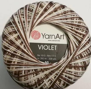 Пряжа YarnArt Violet Melange (Віолет Меланж) №3193 мерсеризована бавовна, для ручного в'язання спицями та гачком 3193 фото