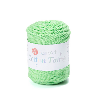 Пряжа YarnArt Cotton Fair 4/4 №5556 салатовий (бавовняна) 50 г, 80 м 5556 фото