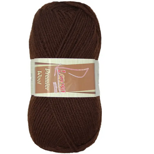 Пряжа Lanoso Premier Wool (Премьер Вул) №992 темно-коричневый, полушерстяная нитки для вязания. спицами и крючком 992 фото