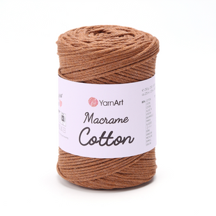 Пряжа YarnArt Macrame Cotton №788 коричневий, напівбавовняна нитки для в'язання сумок та макраме 788 фото