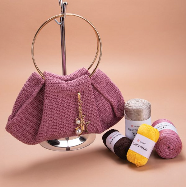 Пряжа YarnArt Macrame XL №151 коричневий, нитки для в'язання макраме 151 фото