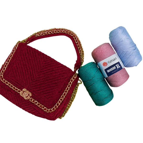 Пряжа YarnArt Macrame XL №151 коричневий, нитки для в'язання макраме 151 фото