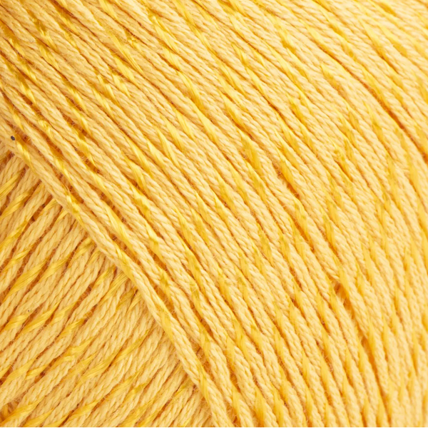 Пряжа Yarnart Summer №23 желтый, хлопок с вискозой нитки для вязания спицами и крючком спицами и крючком 23 фото
