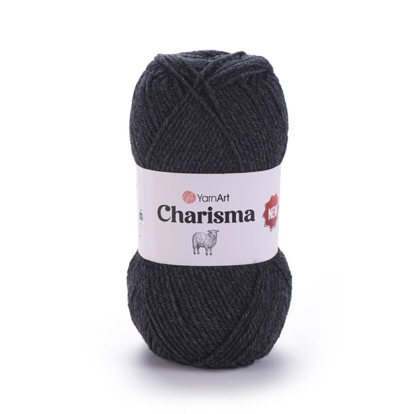 Пряжа YarnArt Charisma №359 темно-сірий - напіввовняна для в'язання спицями і гачком 359 фото Пряжа YarnArt Charisma №359 темно-сірий - напіввовняна для в'язання спицями і гачком 359 фото