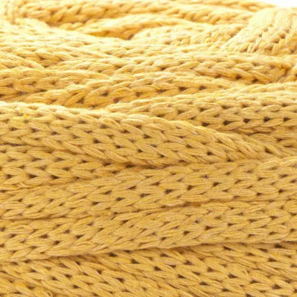 Пряжа Yarnart Macrame Cord 5 мм №764 жовтий, напівбавовна, нитки для плетіння макраме 764 фото