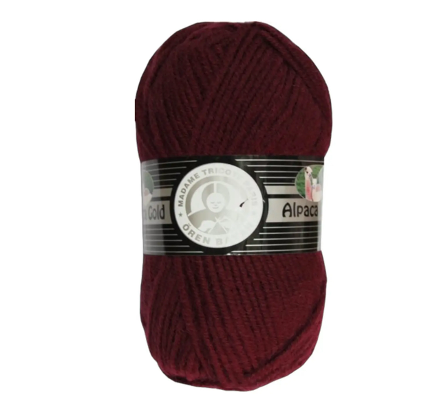 Пряжа Madame Tricote Paris Alpaca Gold (Альпака Голд) №035 бордо, шерсть, нитки для вязания 035 фото Пряжа Madame Tricote Paris Alpaca Gold (Альпака Голд) №035 бордо, шерсть, нитки для вязания 035 фото