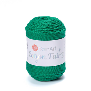 Пряжа YarnArt Cotton Fair 8/4 №5549 зеленый (хлопковая) 50 г, 160 м 5549 фото