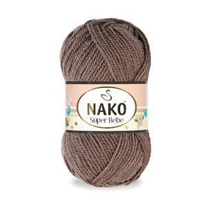 Пряжа Nako Super Bebe №11218 світло-коричневий (акрил) 50 г, 180 м 11218 фото
