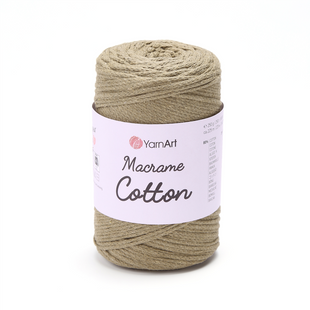 Пряжа YarnArt Macrame Cotton №793 лляний, напівбавовняна нитки для в'язання сумок та макраме 793 фото