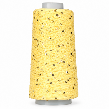 Пряжа Infinity Yarn Пайетка на котоне 3 мм (хлопок) 100г, 800 м
