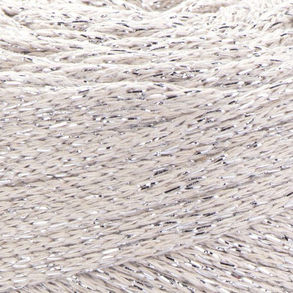 Пряжа Yarnart Macrame Cotton Lurex №725 беж, нитки для вязания макраме 725 фото