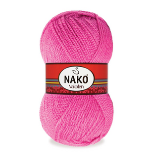 Пряжа Nako Nakolen №3658 рожевий (вовна) 100 г, 210 м 3658 фото