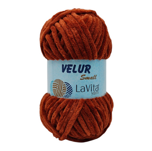 Пряжа Lavita Yarn Velur Small №4135 коричневый (велюр) 50 г, 60 м 4135 фото