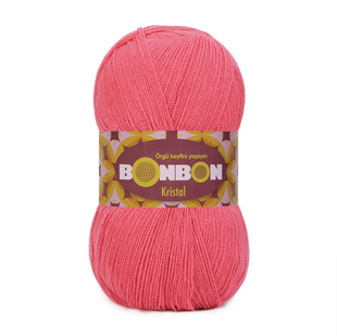 Пряжа Nako Bonbon Kristal №98230 дитячий рожевий (акрил) 100 г, 475 м 98230 фото