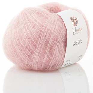 Пряжа Filamo Kid Silk 25 (Кід Сілк 25) №129 ніжно-рожевий, мохер з шовком нитки для в'язання спицями і гачком 129 фото