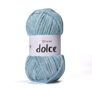Пряжа Yarnart Dolce № 860 синій - плюшева, велюр для в'язання спицями і гачком 860 фото