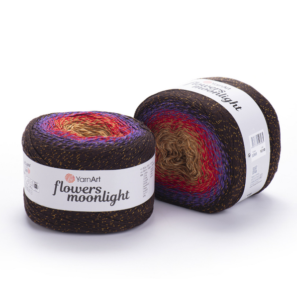 Пряжа YarnArt Flowers Moonlight №3265 пряжа бавовна з акрилом та металіком, нитки для ручного в'язання спицями та гачком 3265 фото Пряжа YarnArt Flowers Moonlight №3265 пряжа бавовна з акрилом та металіком, нитки для ручного в'язання спицями та гачком 3265 фото