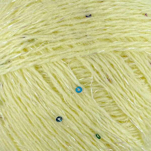 Пряжа Avanti Yarn Angora Premium (Ангора Преміум) №EF07/959 світло-жовтий, ангора з люрексом і паєтками EF07/959 фото Пряжа Avanti Yarn Angora Premium (Ангора Преміум) №EF07/959 світло-жовтий, ангора з люрексом і паєтками EF07/959 фото