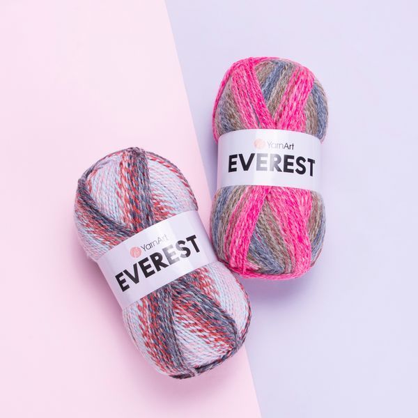 Пряжа YarnArt Everest №7051 полушерстяная, нитки для вязания спицами и крючком 7051 фото